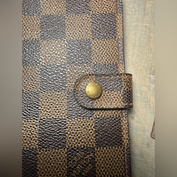 Louis Vuitton Brown Damier Ebene Notebook Cover with Snap - Picture 6 of 14